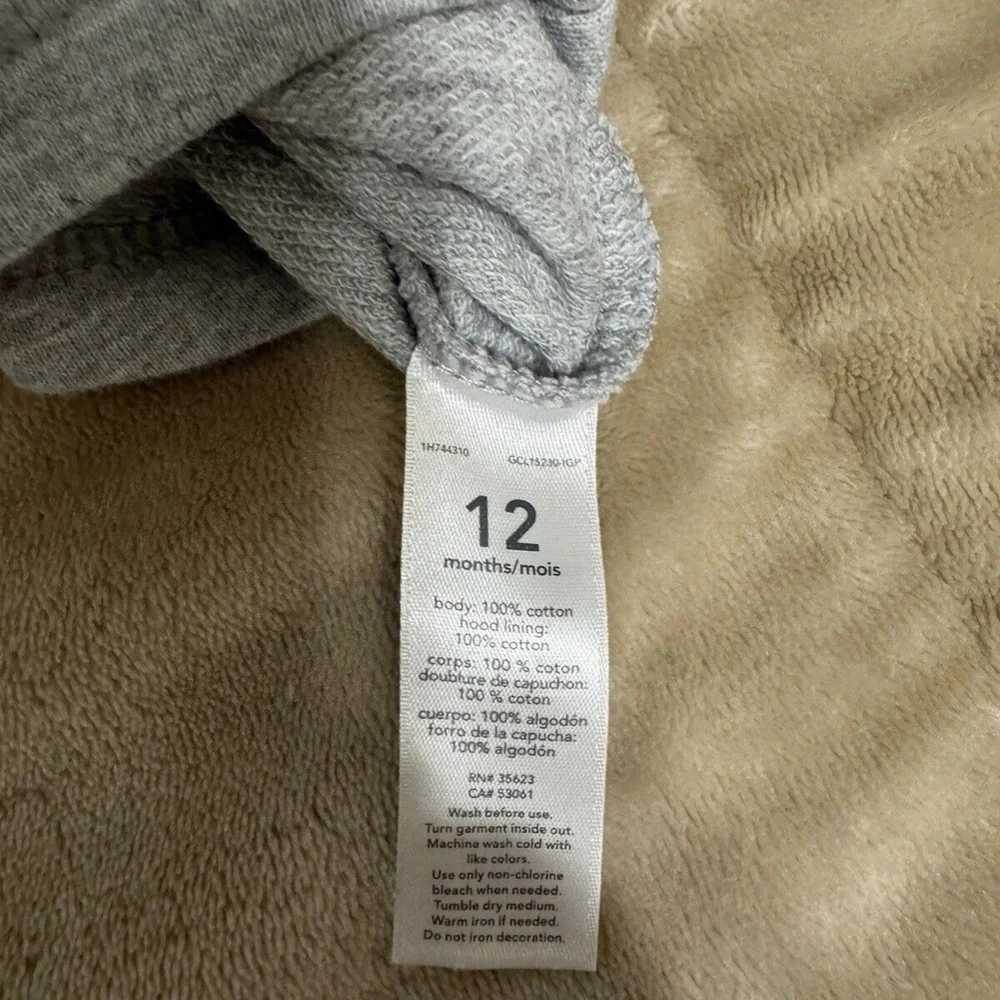 Carter's NWT Size 12 Months Multi-Color w/Stripes Short Sleeve Hooded One-Piece